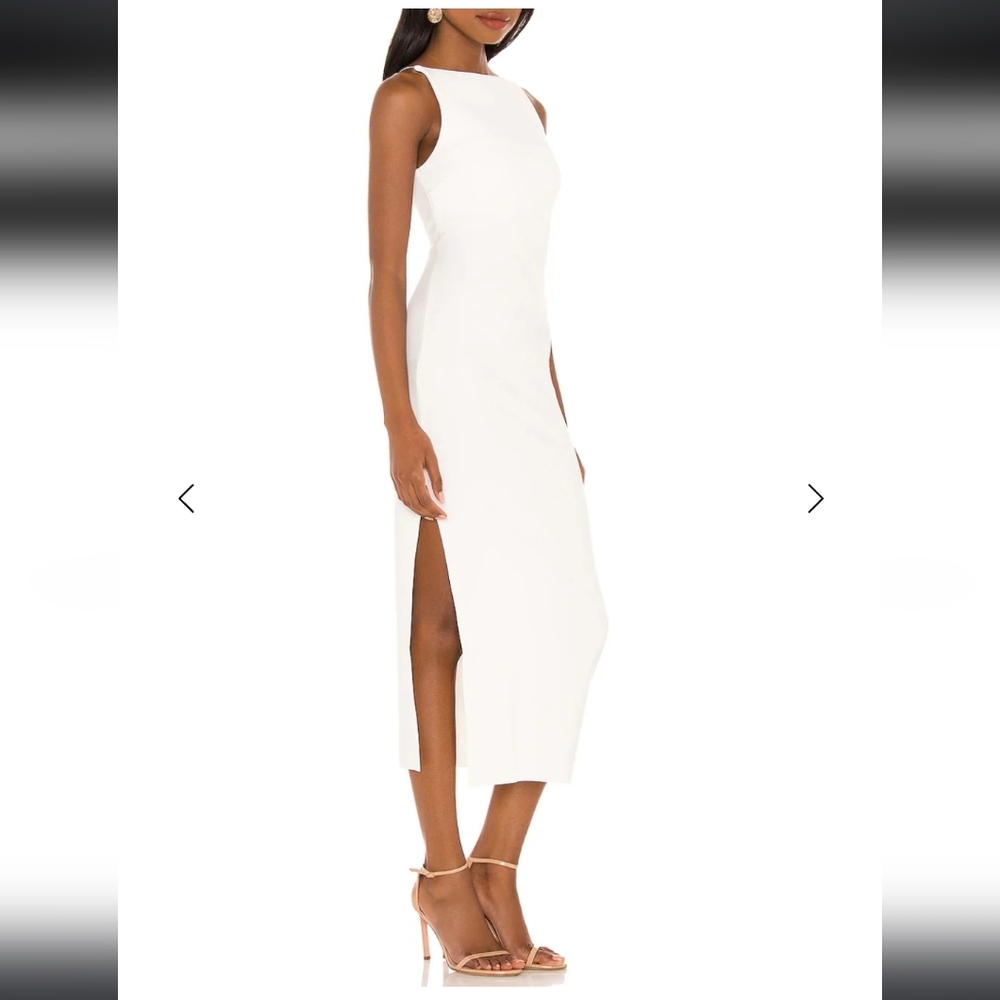 Bec + Bridge Arlette Tuck Midi Dress White Size 8 - Picture 2 of 12